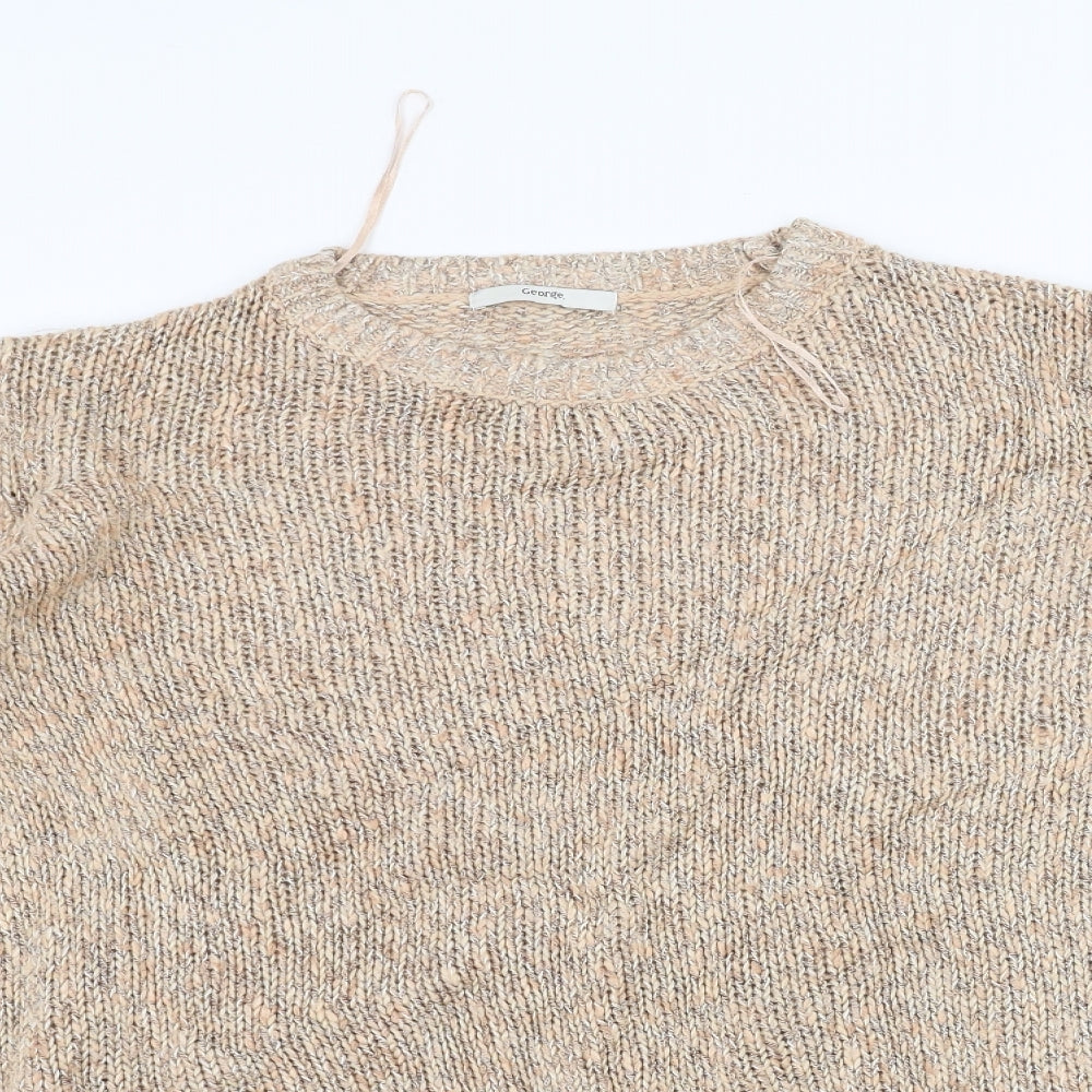 George Womens Pink  Knit Pullover Jumper Size 16