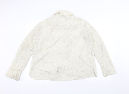 Womens UK Size 10 Warehouse White Pullover Jumper