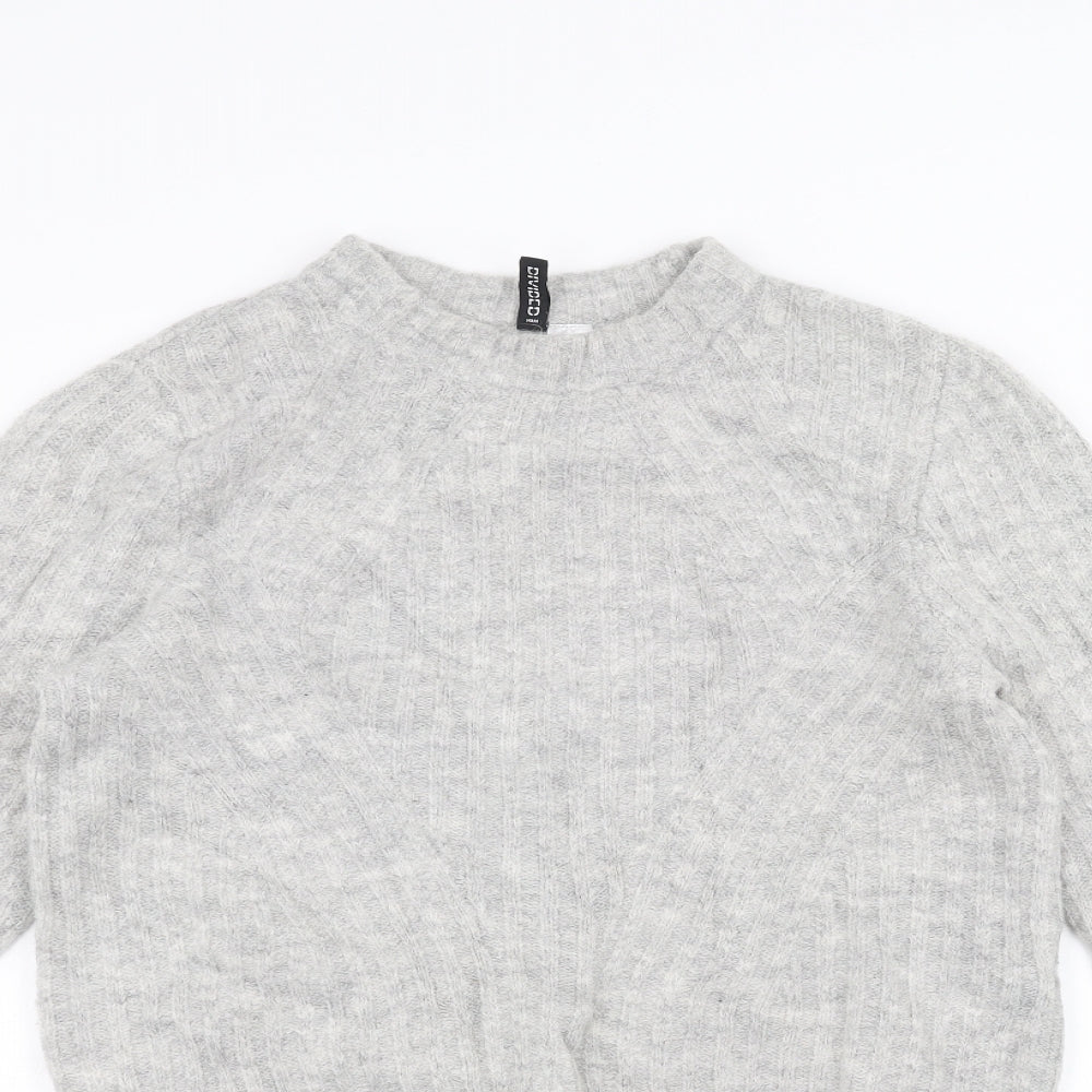 Womens UK Size S H&M Grey Pullover Jumper