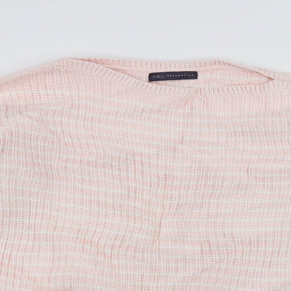 Womens UK Size L Marks and Spencer Pink Pullover Jumper