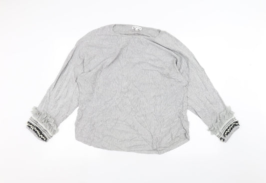 Womens UK Size One Size Millenium Grey Pullover Jumper