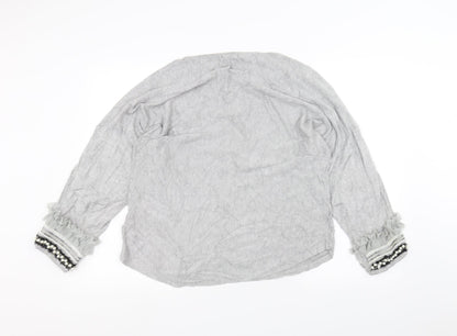 Womens UK Size One Size Millenium Grey Pullover Jumper