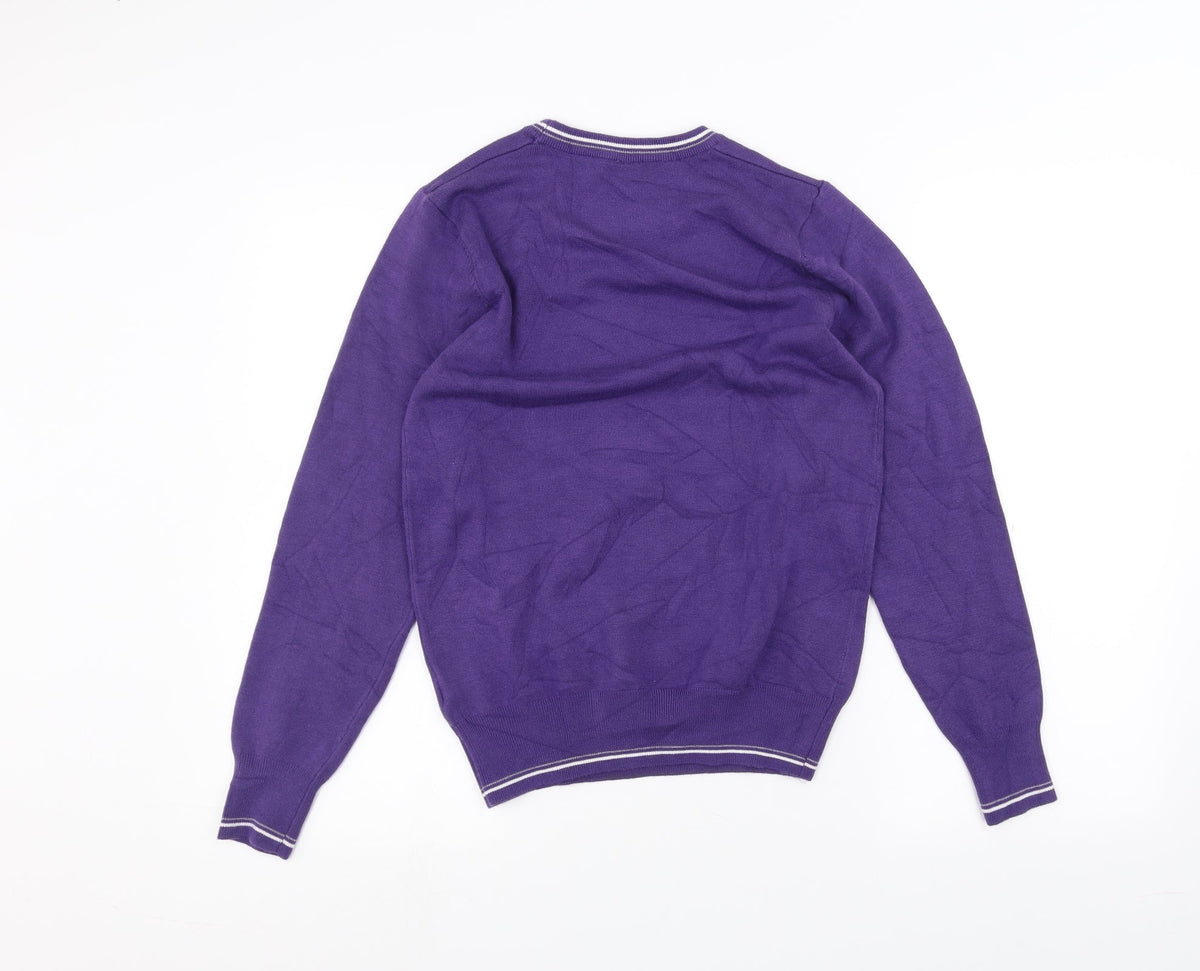 new men Mens Purple   Pullover Jumper Size M