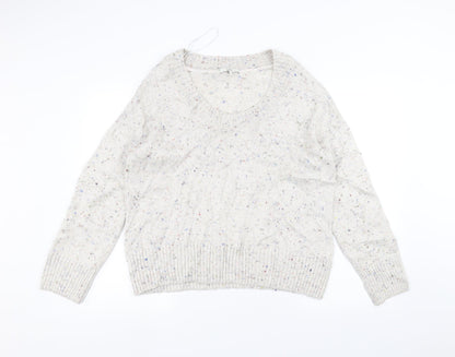 Womens UK Size 14 NEXT White Pullover Jumper