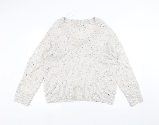 Womens UK Size 14 NEXT White Pullover Jumper