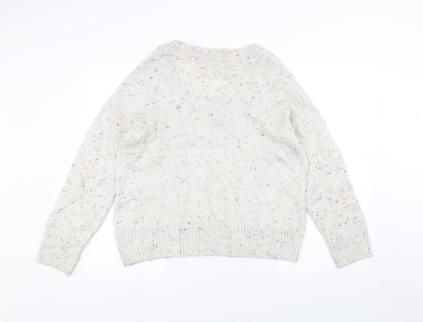 Womens UK Size 14 NEXT White Pullover Jumper