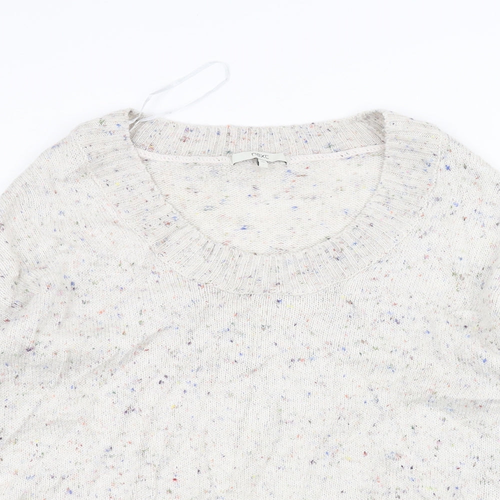 Womens UK Size 14 NEXT White Pullover Jumper