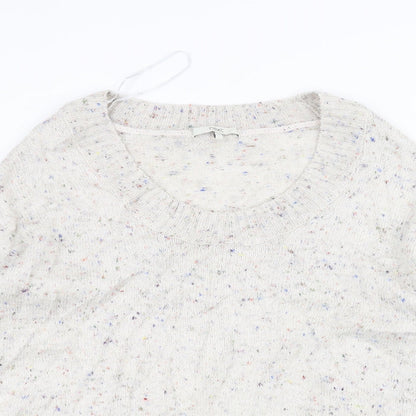 Womens UK Size 14 NEXT White Pullover Jumper