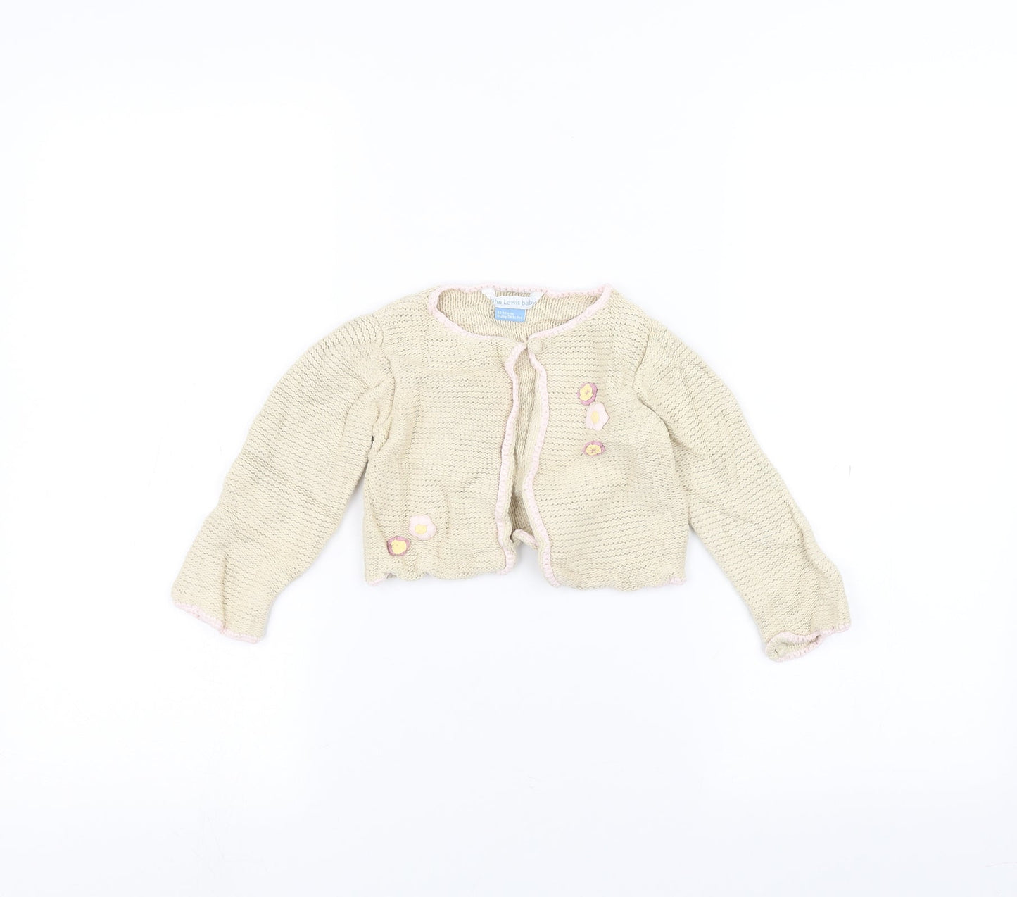 John Lewis Baby Brown   Jacket Coatigan Size 12-18 Months