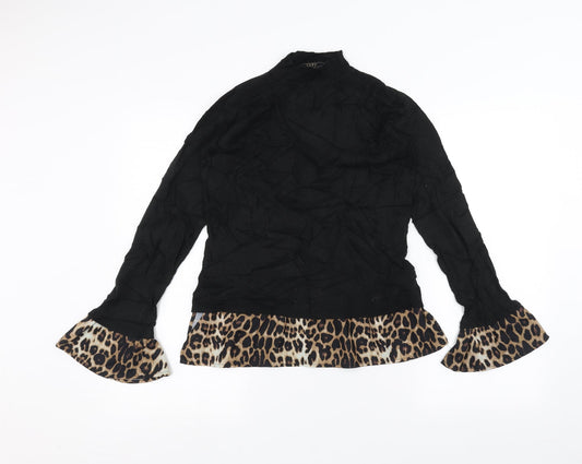 Lipsy Womens Black   Basic T-Shirt Size 10