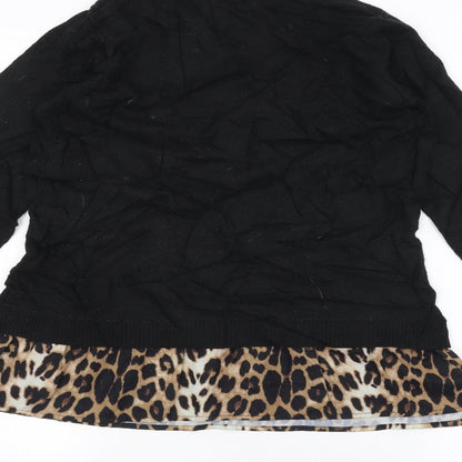 Lipsy Womens Black   Basic T-Shirt Size 10