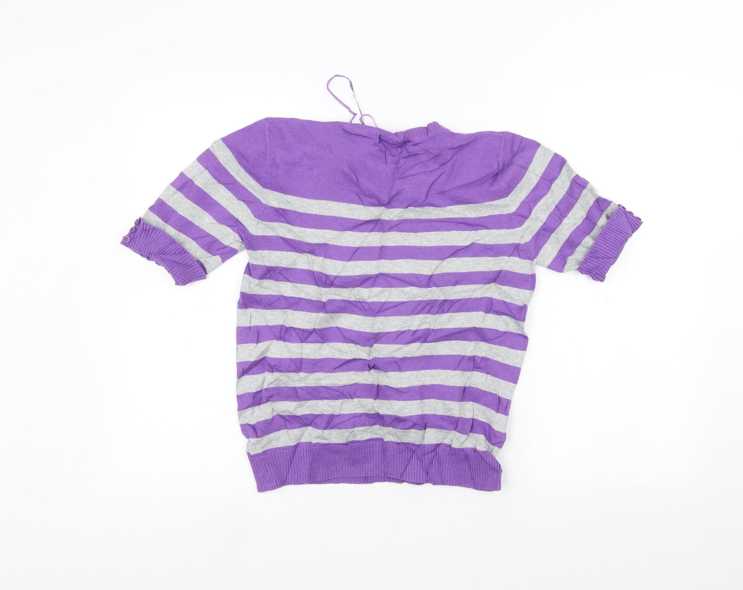Womens UK Size 14 Preworn Purple Basic T-Shirt