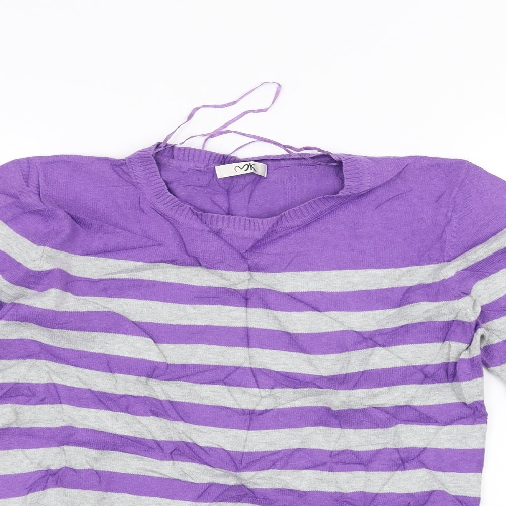 Womens UK Size 14 Preworn Purple Basic T-Shirt