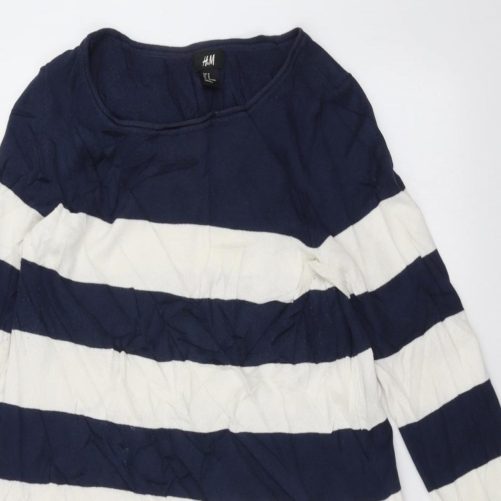 Womens UK Size M H&M White Pullover Jumper