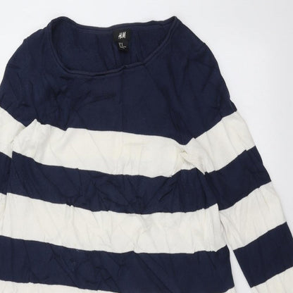 Womens UK Size M H&M White Pullover Jumper