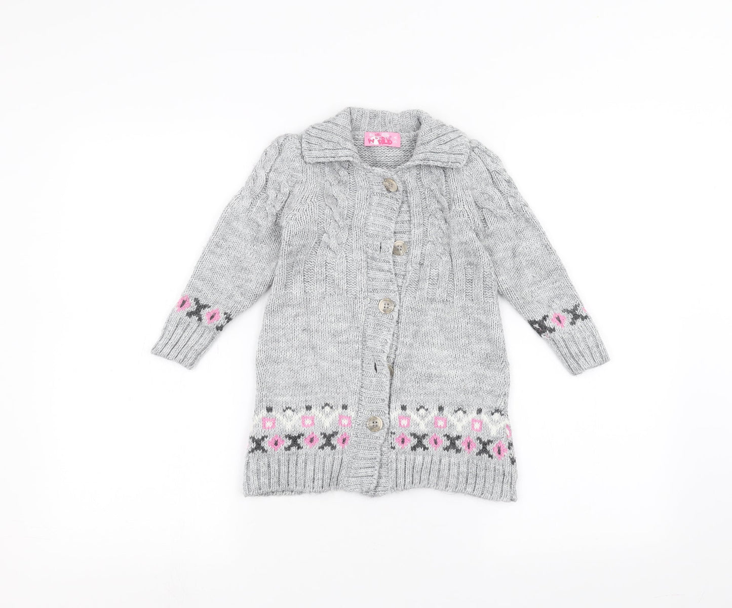 small world Girls Grey   Jacket Coatigan Size 3 Years
