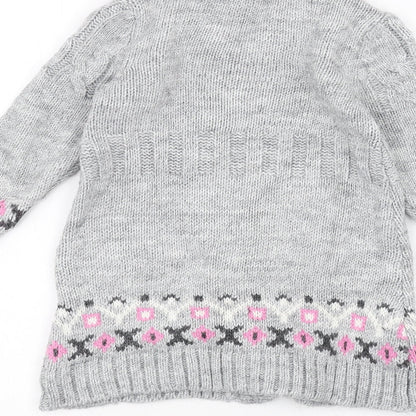 small world Girls Grey   Jacket Coatigan Size 3 Years