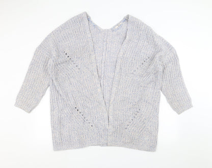 TU Womens Blue  Knit Jacket Coatigan Size 16