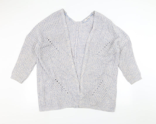 TU Womens Blue  Knit Jacket Coatigan Size 16
