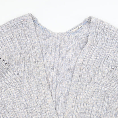 TU Womens Blue  Knit Jacket Coatigan Size 16
