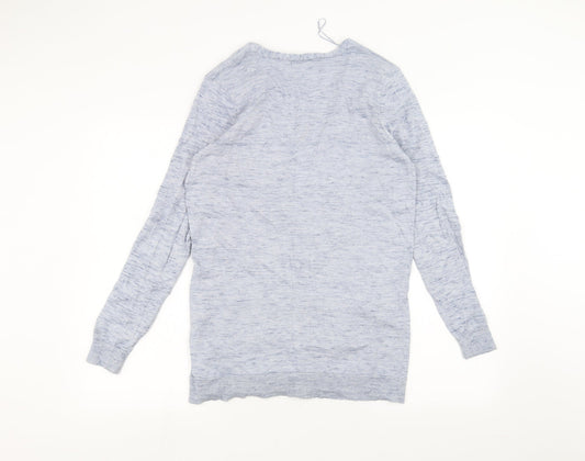 Womens UK Size 10 Marks and Spencer Blue Cardigan Jumper