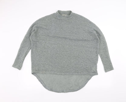 Womens UK Size S Light before Dark Green Basic T-Shirt