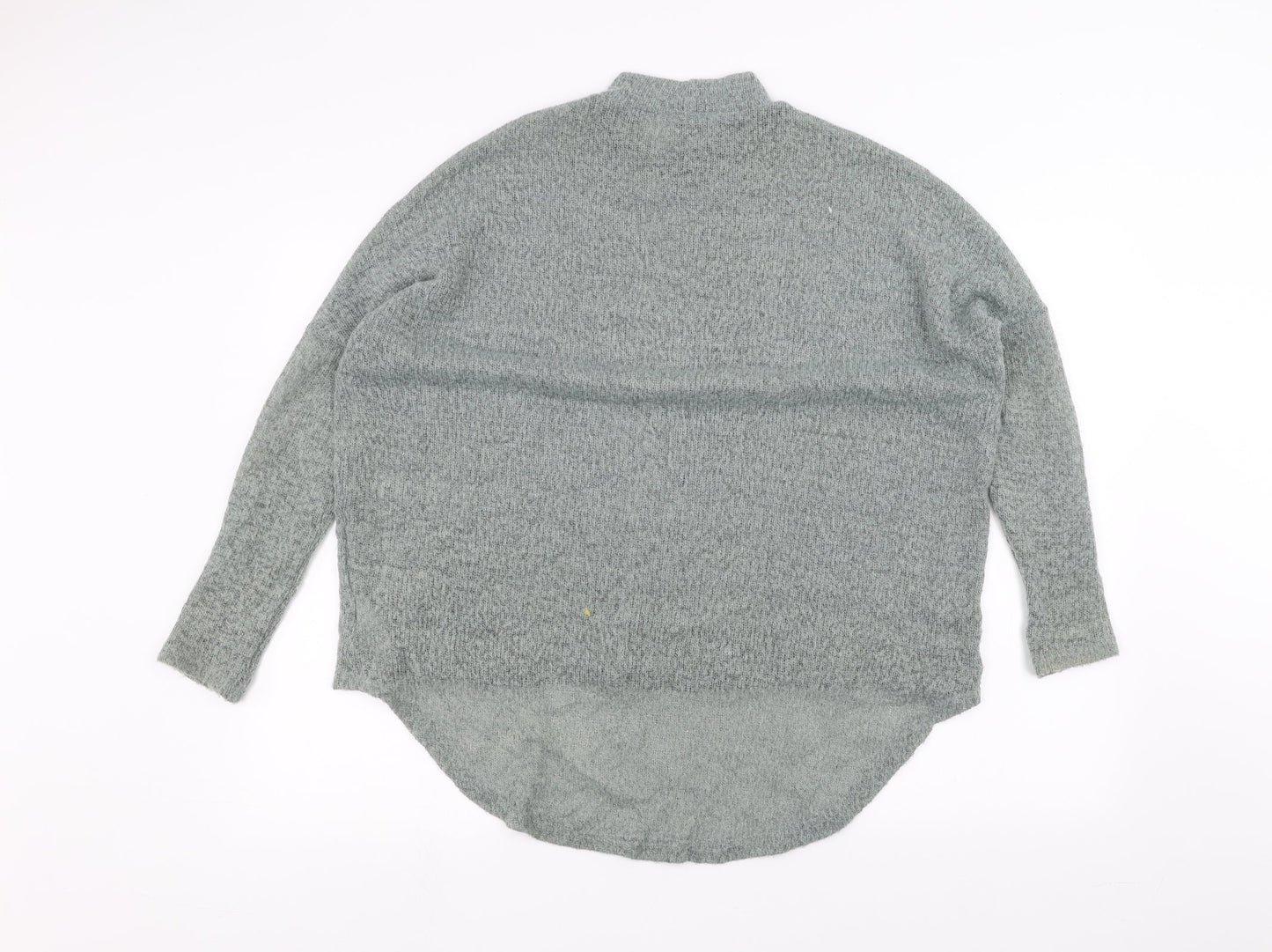 Womens UK Size S Light before Dark Green Basic T-Shirt