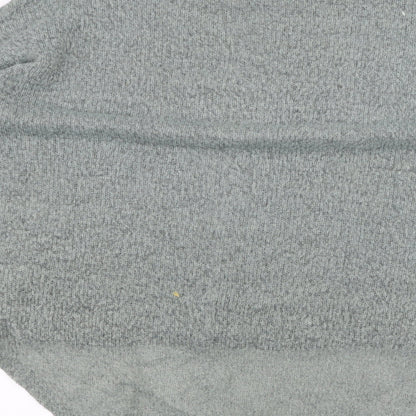 Womens UK Size S Light before Dark Green Basic T-Shirt