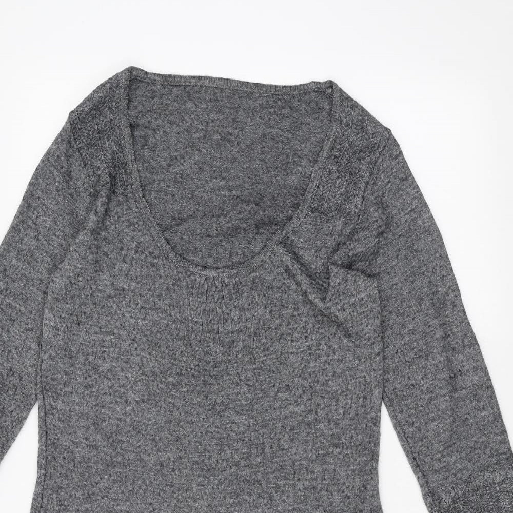 Womens UK Size 12 Per Una Grey Pullover Jumper