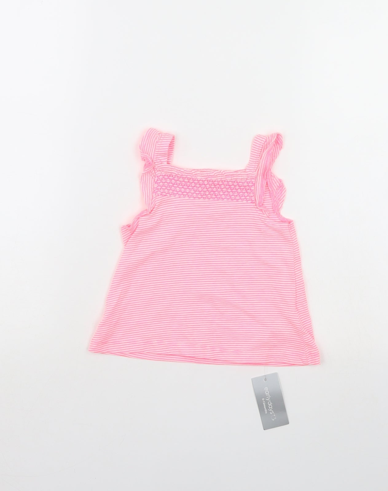 Early Days Boys Pink Striped  A-Line  Size 0-3 Months