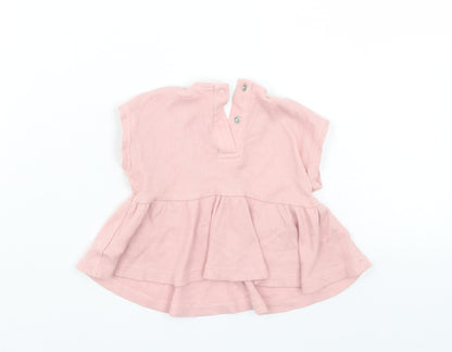 Back view of George boys’ pink ringer blouse, size 0-3, months