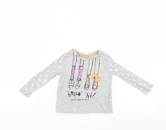 NEXT Girls Grey   Pullover Jumper Size 9-12 Months