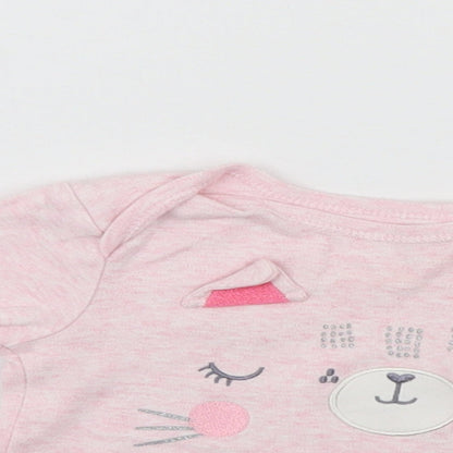 Primark Girls Pink   Pullover Jumper Size 9-12 Months