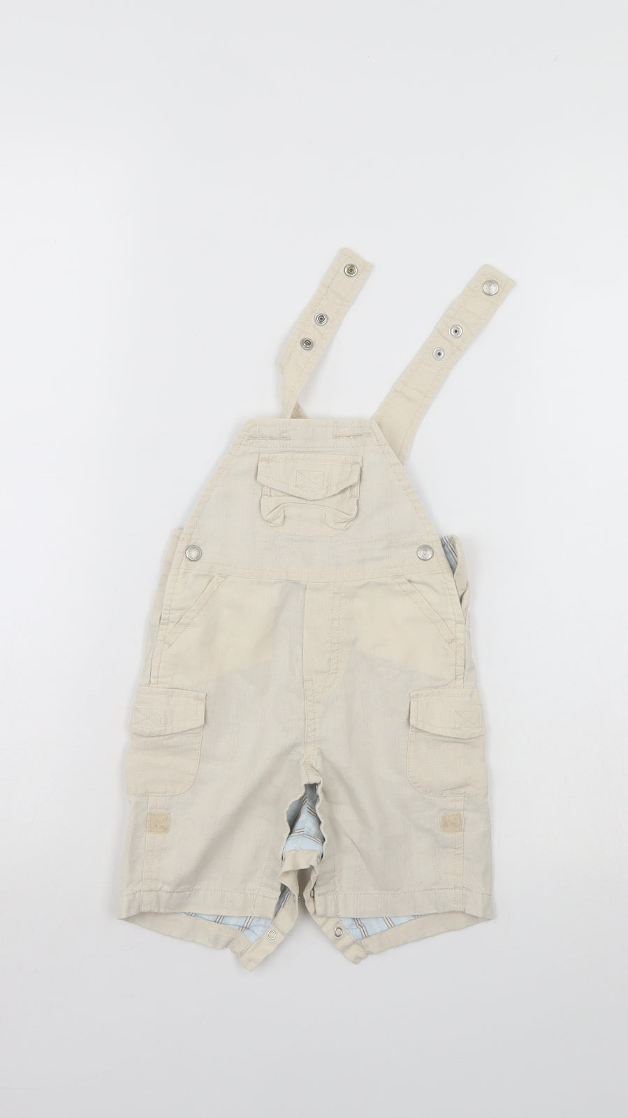 Baby Gap Baby Ivory   Dungaree One-Piece Size 0-3 Months