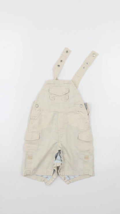 Baby Gap Baby Ivory   Dungaree One-Piece Size 0-3 Months