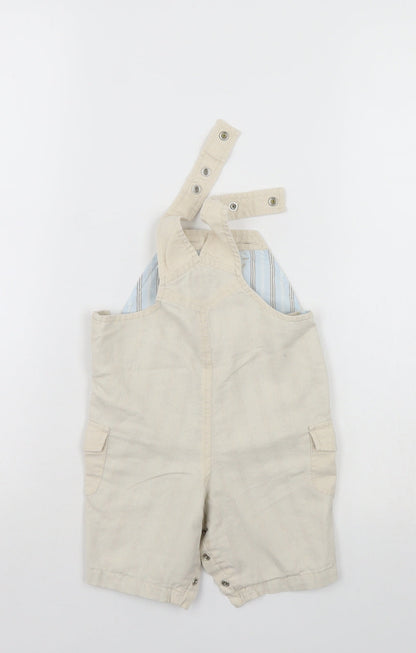 Baby Gap Baby Ivory   Dungaree One-Piece Size 0-3 Months