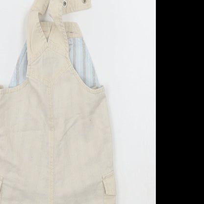 Baby Gap Baby Ivory   Dungaree One-Piece Size 0-3 Months