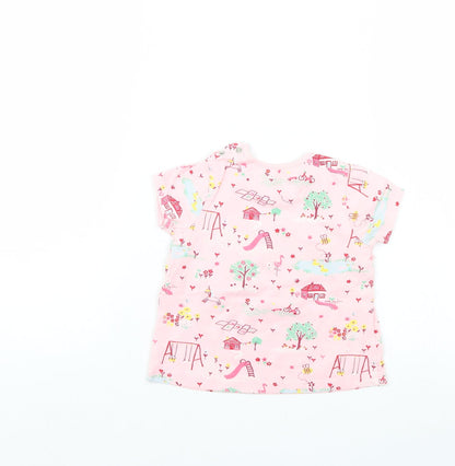 Nutmeg Girls Pink   T-Shirt Dress  Size 9-12 Months
