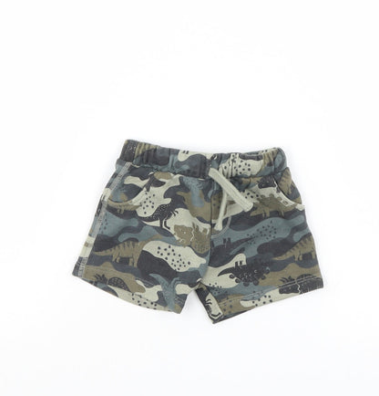 Fred & Flo Boys Multicoloured Camouflage  Cropped Trousers Size 3-6 Months