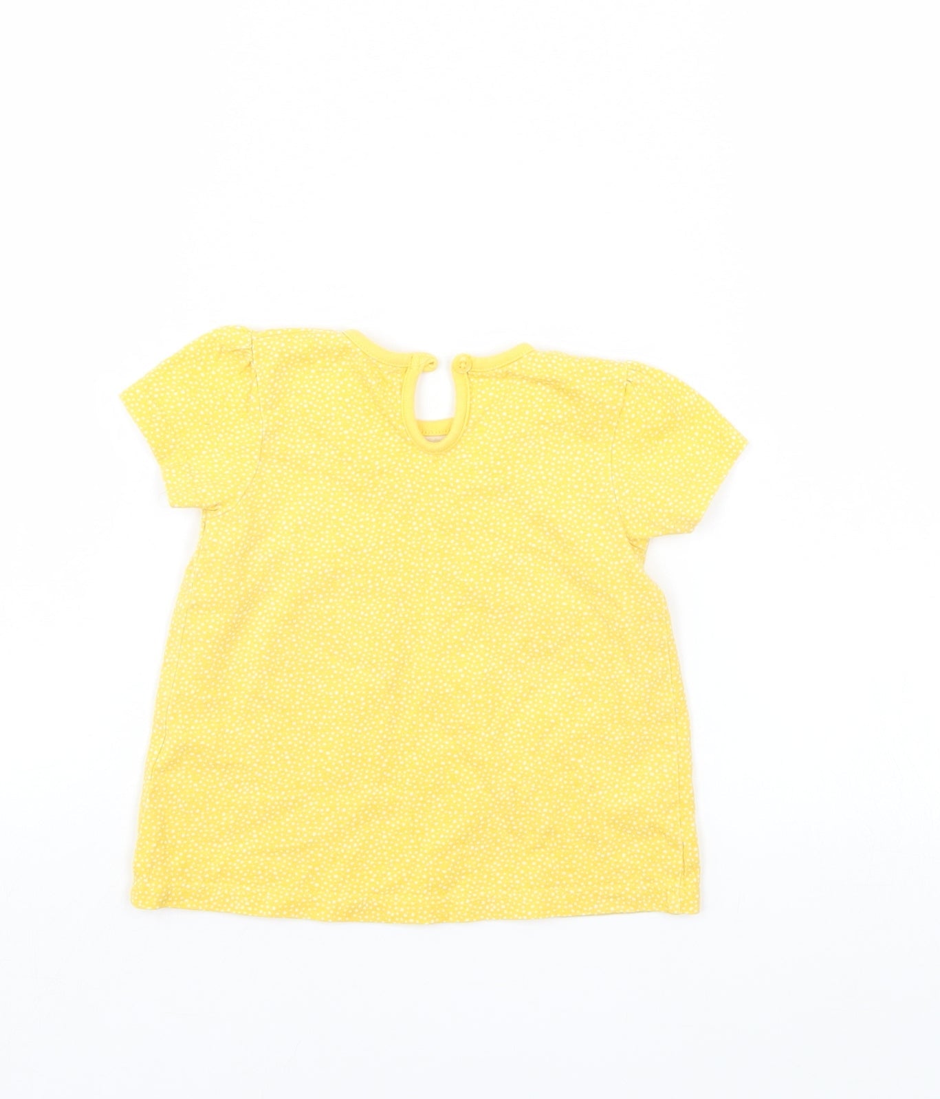 George Girls Yellow Polka Dot  Basic Casual Size 9-12 Months
