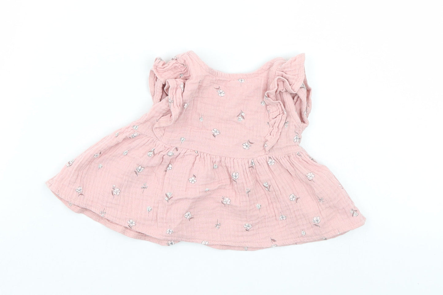 George Girls Pink Floral  A-Line  Size 0-3 Months