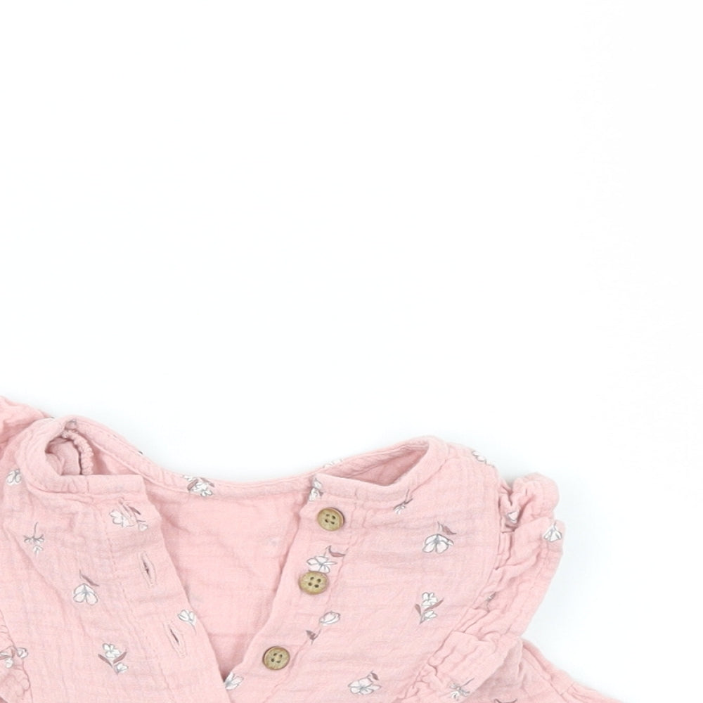 George Girls Pink Floral  A-Line  Size 0-3 Months