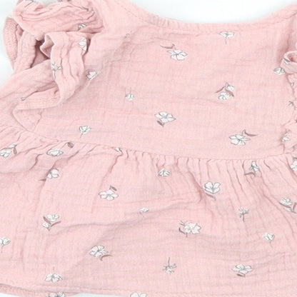 George Girls Pink Floral  A-Line  Size 0-3 Months