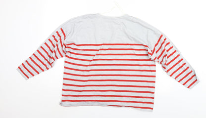 love knitwear Womens Multicoloured Striped  Pullover Jumper Size 20