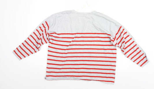 love knitwear Womens Multicoloured Striped  Pullover Jumper Size 20