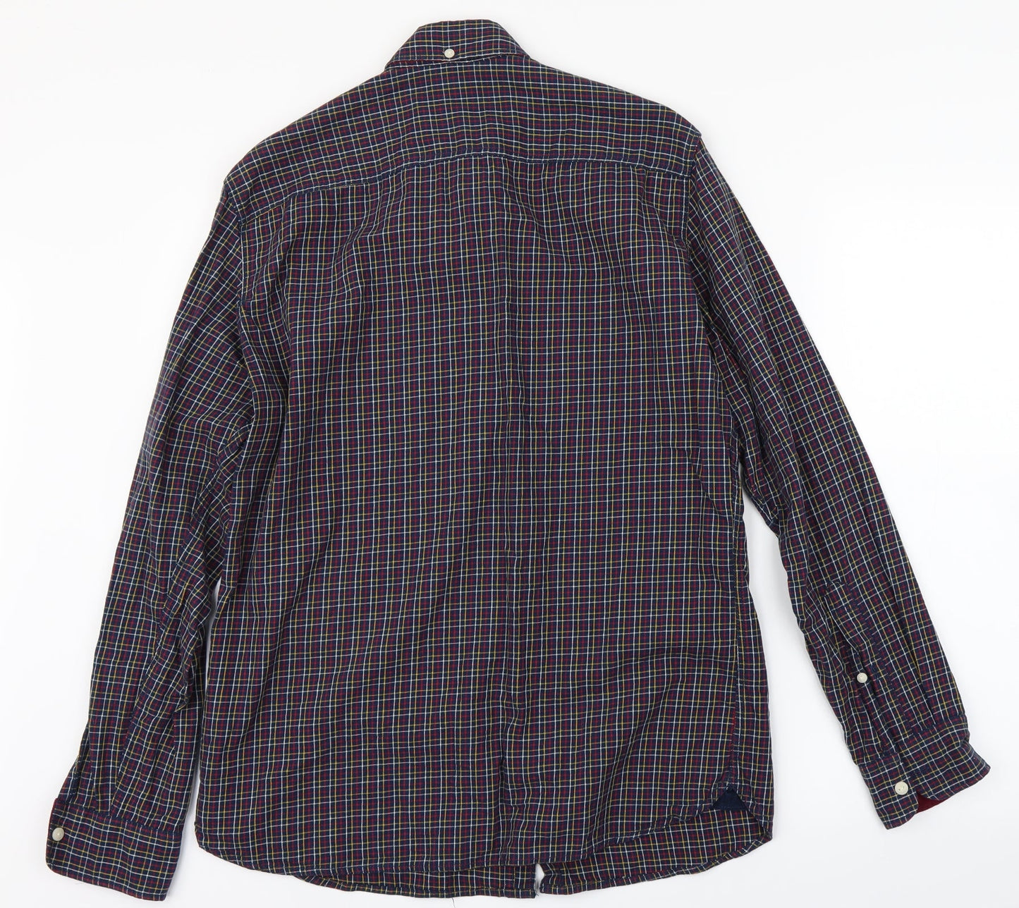 NEXT Mens Blue Check   Polo Size M