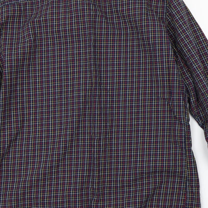 NEXT Mens Blue Check   Polo Size M