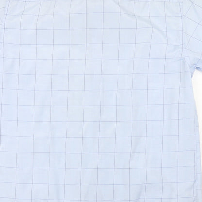 Propeller Mens Blue Check   Polo Size L