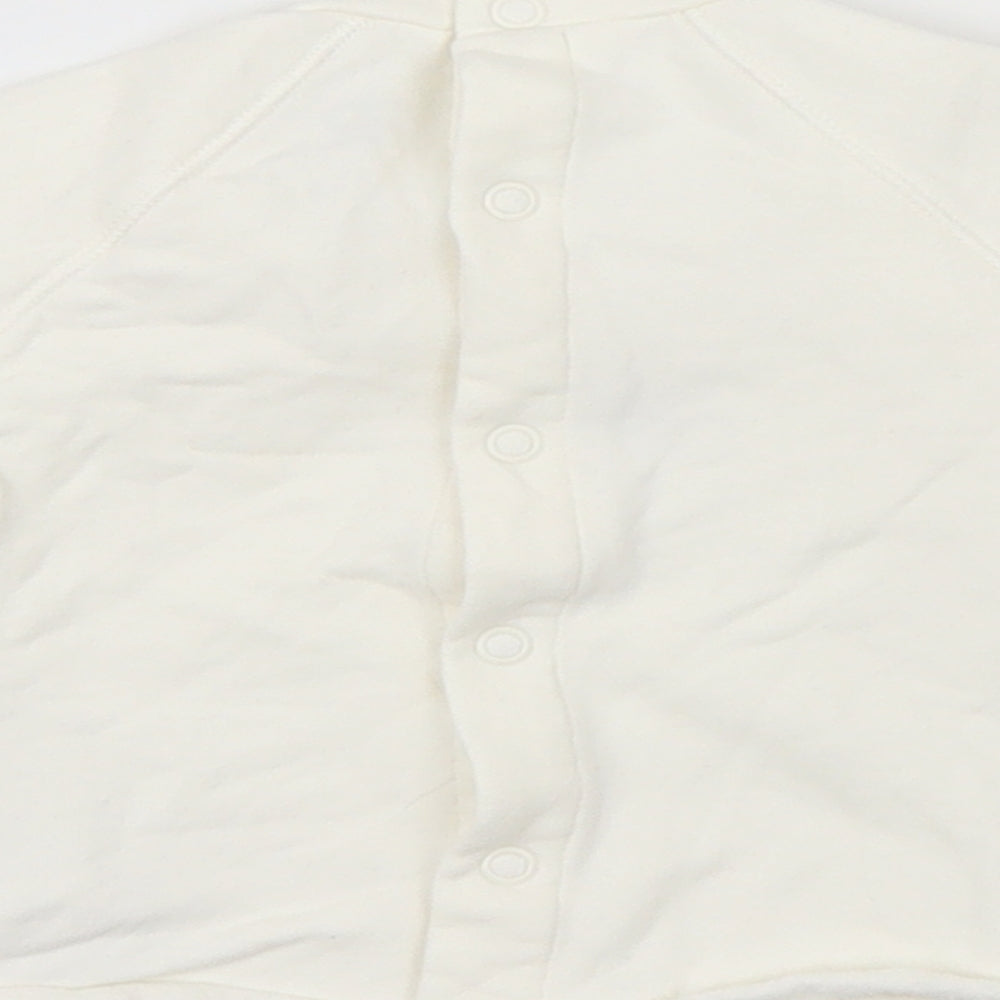 River Island Girls White   Pullover Jumper Size 6-9 Months  - smile
