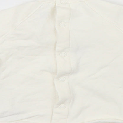 River Island Girls White   Pullover Jumper Size 6-9 Months  - smile